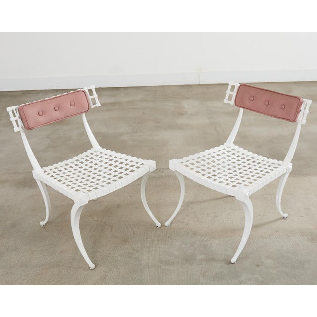 Thinline Garden Dining Table and Four Neoclassical Klismos Chairs For Sale - Image 11 of 12