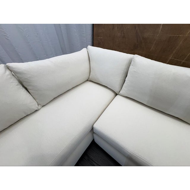 Rh Belgian Classic Slope Arm Left-Arm Bench-Cushion L-Sectional For Sale - Image 16 of 18