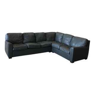 2000s American Leather Sectional Sofa For Sale