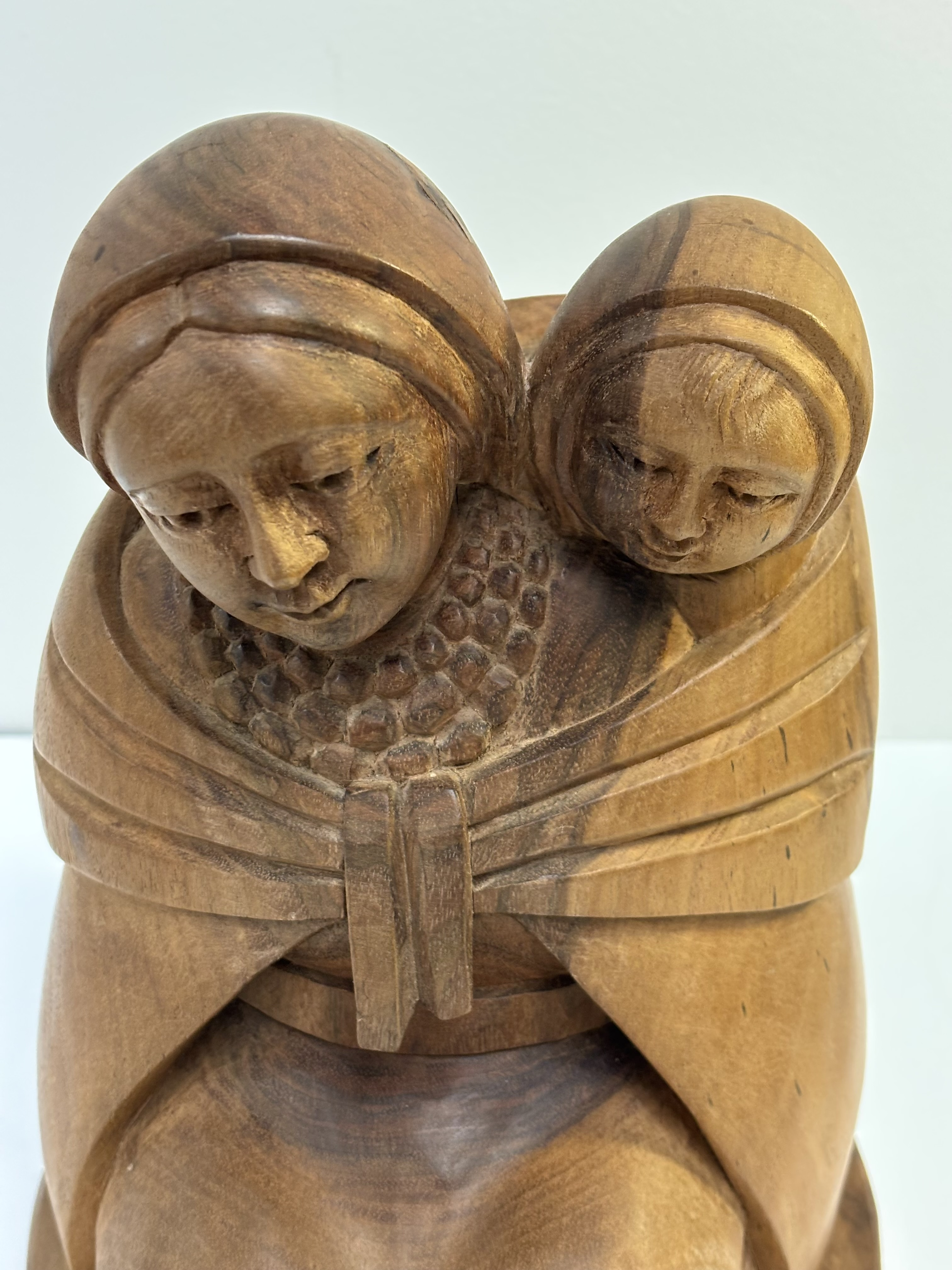 Vintage Luis Potosi Woord Carving 'Mother and Child' | Chairish