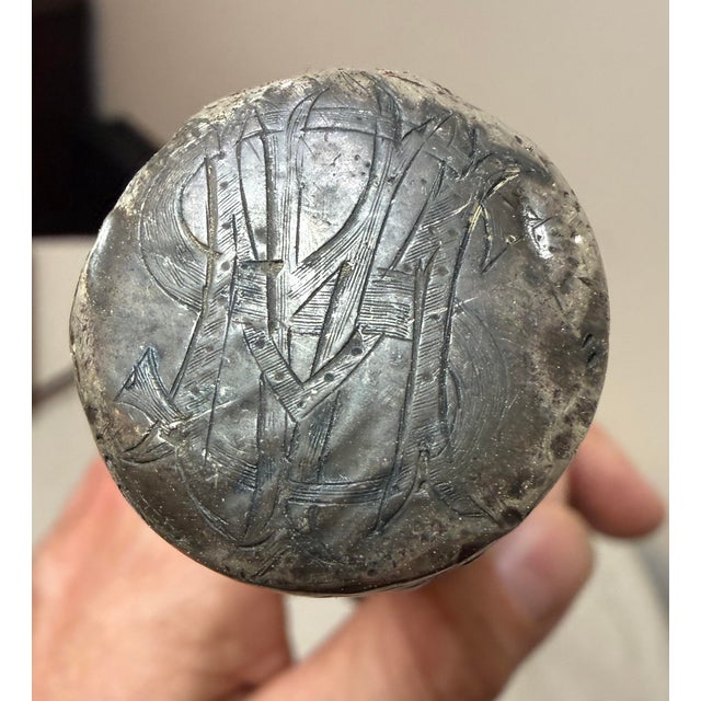 Antique 19th Century Tooled Sterling Silver Natural Wood Walking Stick Cane For Sale - Image 9 of 14