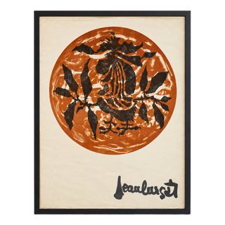 Jean Lurçat, Rooster, 1960s, Color Lithograph, Framed For Sale