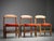 Vintage Dining Chairs in Oak and Velvet by Guillerme Et Chambron, France, 1960, Set of 2 For Sale - Image 11 of 13