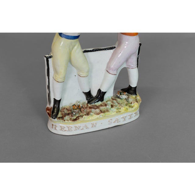 Antique Figure from Heenan & Sayers Staffordshire, 1860 For Sale - Image 4 of 7