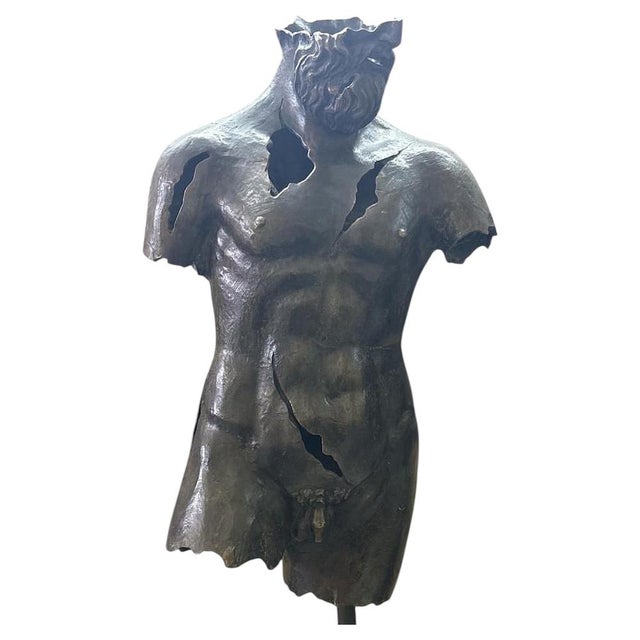 20th Century Bronze Nude Sculpture Torso of Hermes For Sale - Image 6 of 6