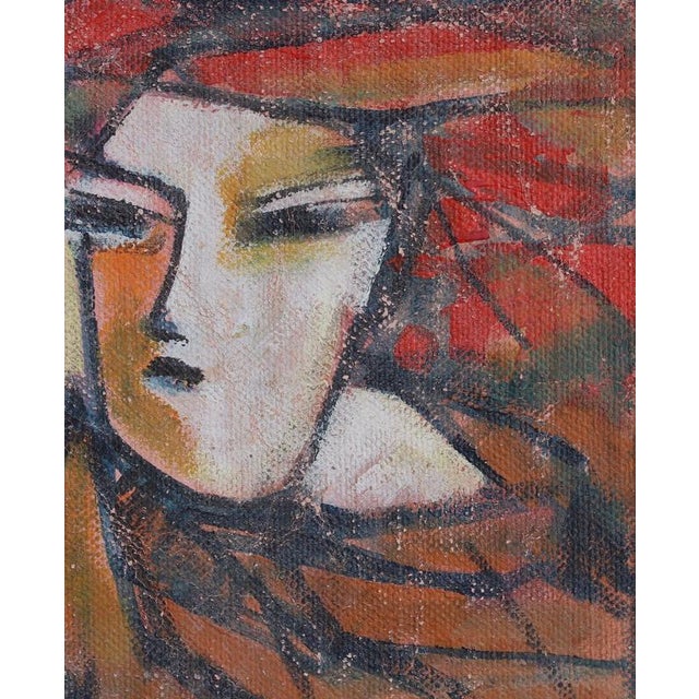 1980s Hidden Portaits II, 1980s, Acrylic on Canvas, Framed For Sale - Image 5 of 12