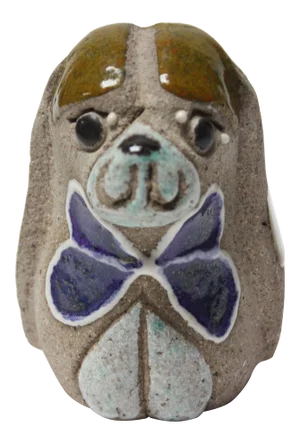 Swedish Modern Ceramic Dog Figurine by Thomas Hellström för Nittsjö Keramik
