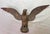 1930s Antique Solid Brass Bronze Open Winged American Eagle Bird Heavy Flag Finial For Sale - Image 5 of 13