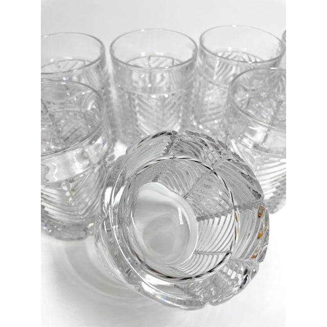 Vintage Ralph Lauren Herringbone Crystal Double Old Fashioned Glasses
