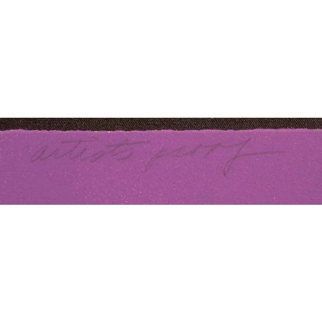 Contemporary Risaburo Kimura "Night City" Signed Limited Edition Serigraph Unframed, 1970 For Sale - Image 3 of 4