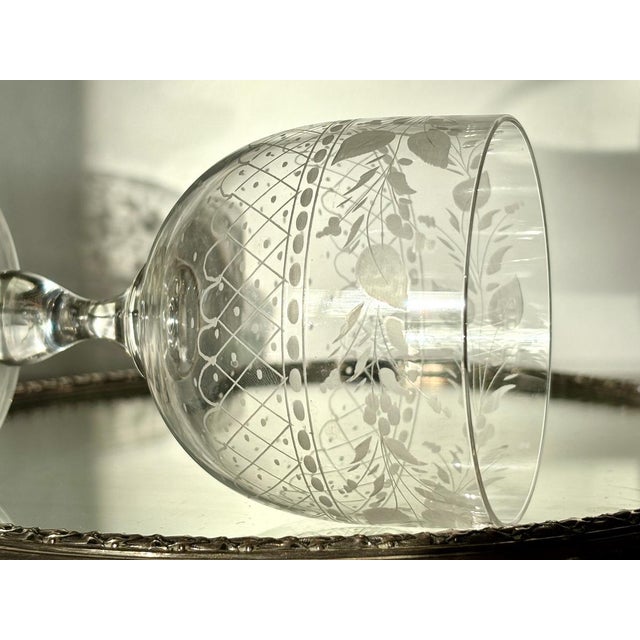 Antique Baccarat Chiseled Glass, 1800s For Sale - Image 6 of 11