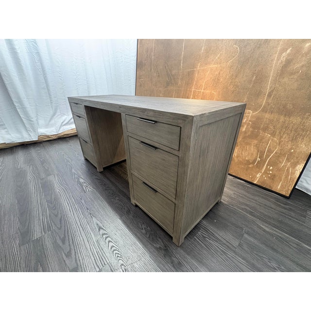 RH Laguna Storage Desk Grey Driftwood Condition: Beautiful open box condition Retail: $2,625 Regular, $1,835 RH Member...