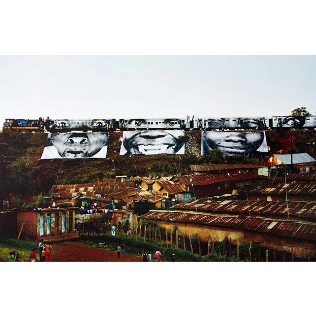Jr (1983) jean rené said action in kibera slum, 2009 (kenya) original color lithograph signed in pencil and authenticated...
