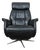 Danish Modern Leather Swivel Lounge Chair Recliner For Sale