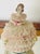 1900s Victorian Lace Porcelain Set of 3 Figurines With Mirrored Stands For Sale - Image 9 of 9