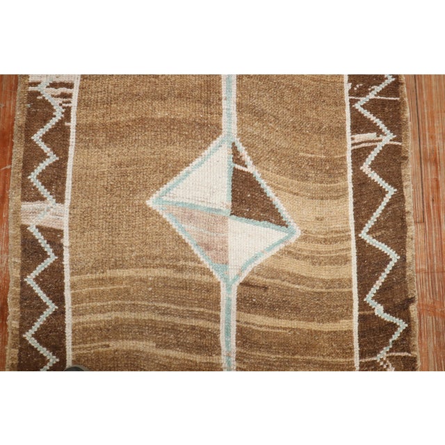 Textile Zabihi Collection Tribal Turkish Runner For Sale - Image 7 of 9