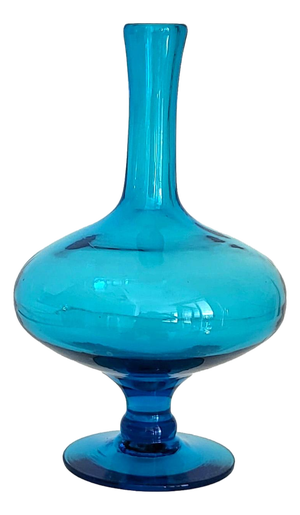 1960s Blenko Glass Genie Bottle Model 6212 Designed by Wayne Husted