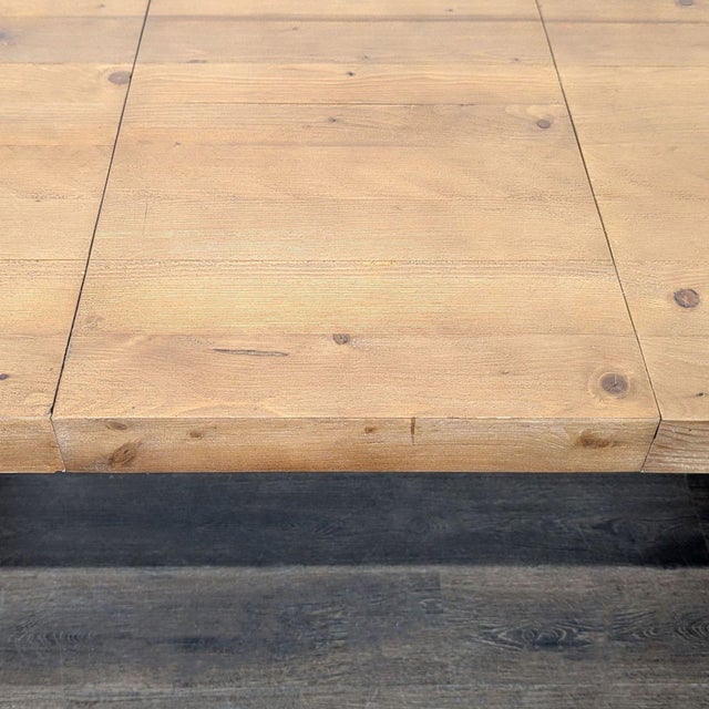 Pottery Barn Rustic Extendable Dining Table For Sale In San Francisco - Image 6 of 8