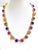 Late 20th Century Bochic “Capri” Vintage Ruby & Fancy Color Sapphire Necklace Set in 18K & Silver For Sale - Image 5 of 11
