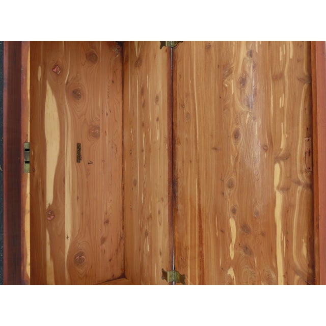 Early 1900s Solid Cedar Hope Chest Blanket Trunk Bench 6658 For Sale - Image 15 of 16