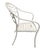 2000 - 2009 Vintage Hollywood Regency White Aluminum Palm Tree & Faux Bamboo Armchair For Sale - Image 5 of 12