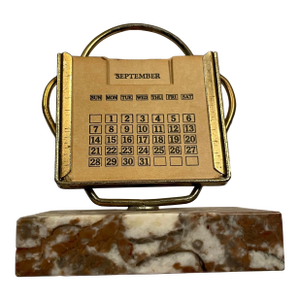 1950s MCM Perpetual Desk Calendar