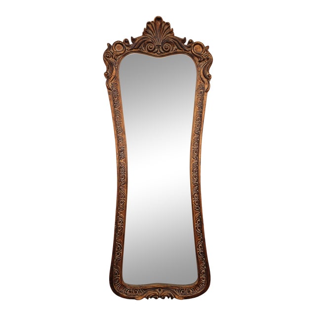 Vintage French Provincial Tall Wall Mantle Gold Mirror by Bombay Furniture Co Chairish
