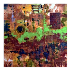 Andrew Francis "Diaspora" Abstract Mixed Media 2019