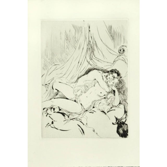 Modern Sexual Encounter - Original Etching ad Drypoint by A. Doré - Late 1900 Late 1900 For Sale - Image 3 of 3