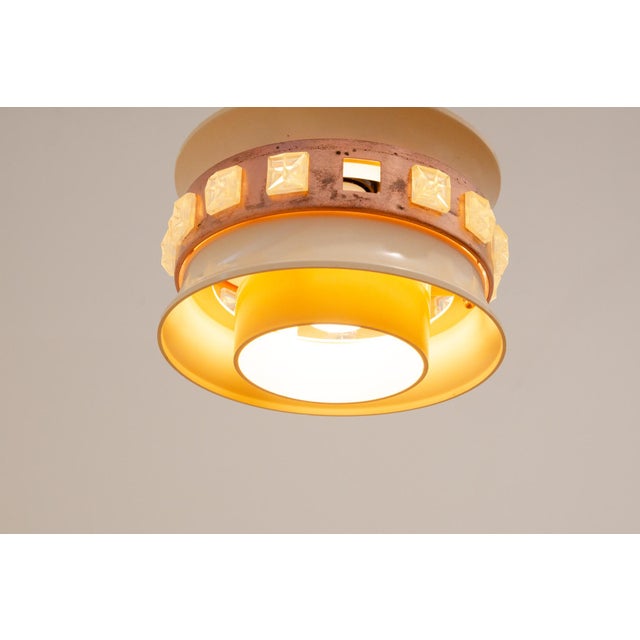 Mid-Century Hanging Lamp, Former Czechoslovakia, 1970s For Sale - Image 10 of 17