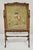 Antique French Victorian Carved Walnut and Needlepoint Fireplace Screen. Circa Late 19th Century. Measurements: 39" H x...