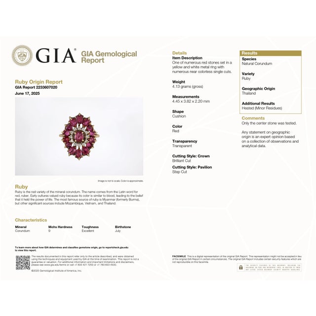 Antique Edwardian ruby and diamond ring featuring natural red rubies accented round single cut natural diamonds set in 14k...