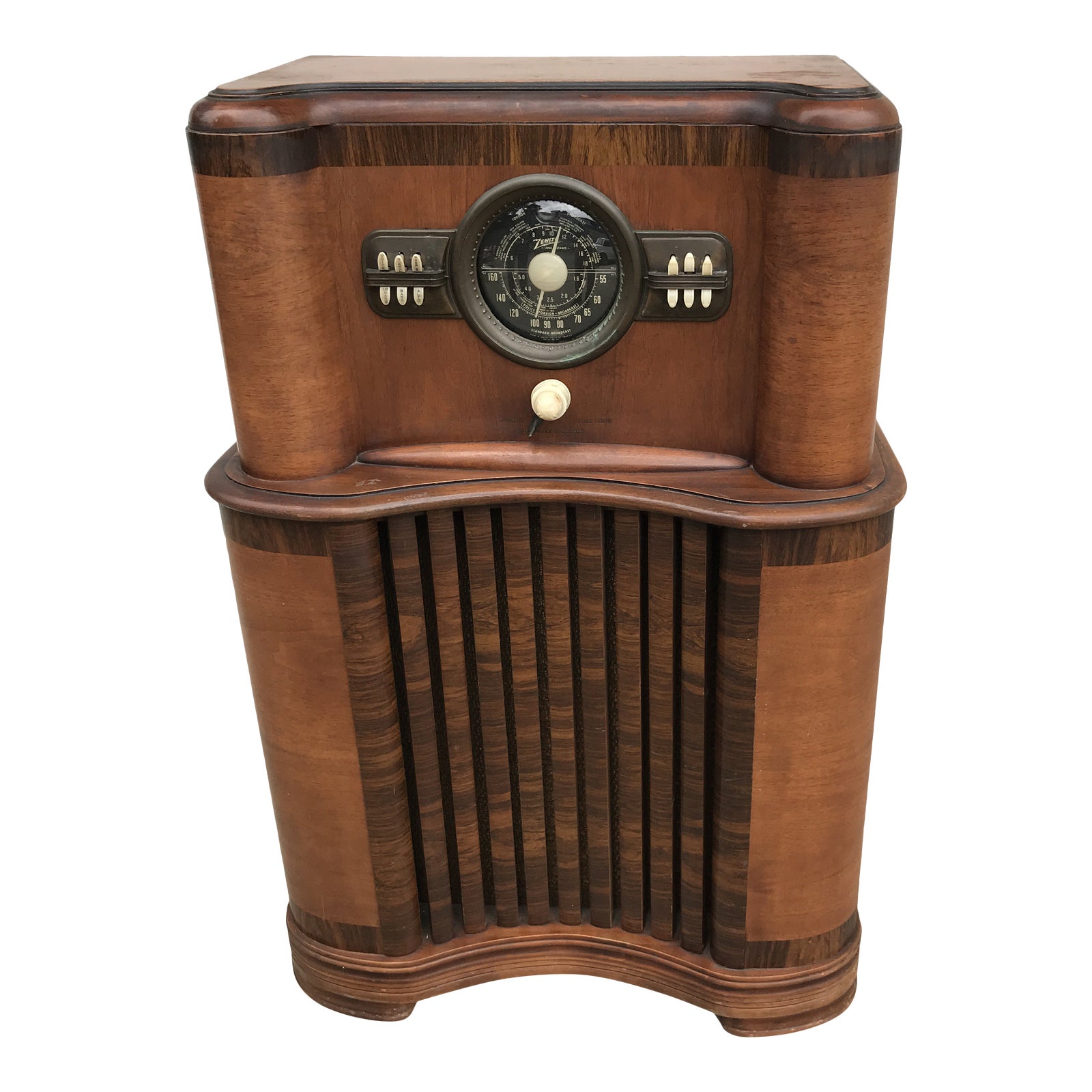 1941 Zenith "Wave Floor Model Console Radio Chairish