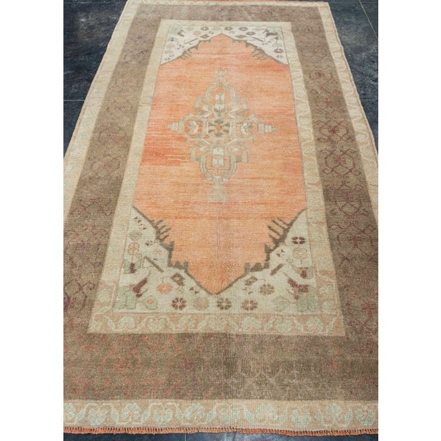 Turkish Vintage Rug 4' x 7'3" #21002 Explore a curated collection of hallway runners, wool rugs, and handmade masterpieces...