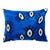 Schumacher Bodrum Silk Velvet 20" Lumbar Pillow in Indigo For Sale