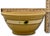 Large Size Antique Green Seaweed Decorated & Banded Yellow Ware Kitchen Mixing Bowl Circa Late 19th Century For Sale - Image 17 of 18