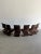 Brown Vintage Z Chairs Attributed to Gaston Rinaldi- Set of 8 For Sale - Image 8 of 14