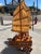Wood Scale Model of Chinese Junk Ship in Solid Teak Handcrafted in Hong Kong For Sale - Image 7 of 13