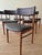 Vintage Danish Teak Dining Chairs in Black Italian Leather, 1960s, Set of 6 For Sale - Image 6 of 7