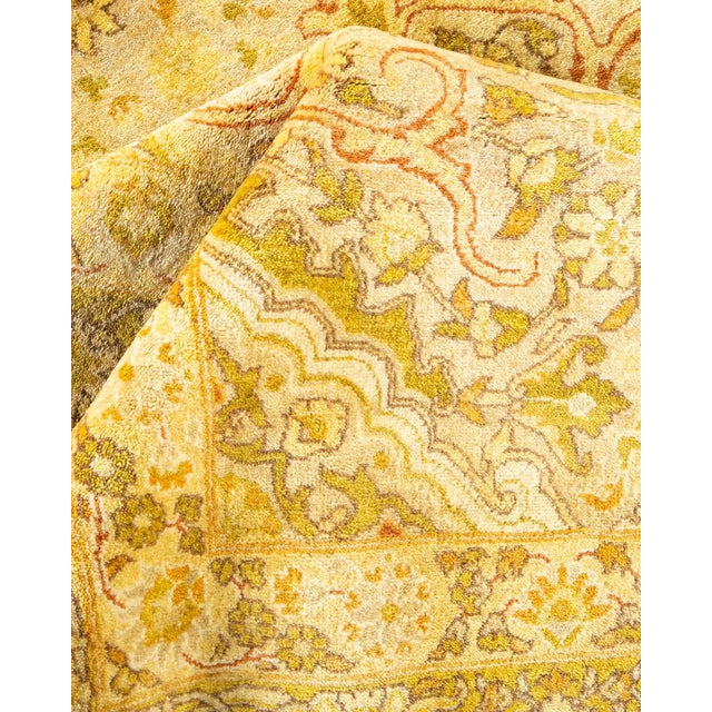 Textile Mogul, One-of-a-Kind Hand-Knotted Area Rug in Ivory, 8' 2" x 9' 10" For Sale - Image 7 of 8