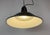 Industrial French Black Enamel Factory Pendant Lamp, 1960s For Sale - Image 10 of 17