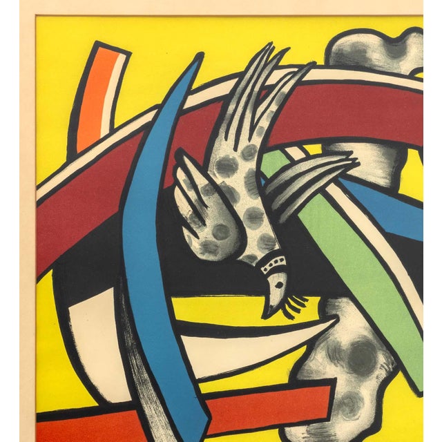 Abstract After Fernand Leger "Composition Aux Deux Oiseaux" Poster For Sale - Image 3 of 5