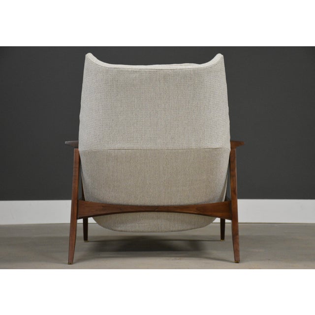 Mel Abitz Walnut Malabar Lounge Chair and Ottoman For Sale In Boston - Image 6 of 9