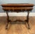 Victorian Walnut Side Table with Whitby Abbey Eglomise Reverse Painting, 1840 For Sale - Image 4 of 15