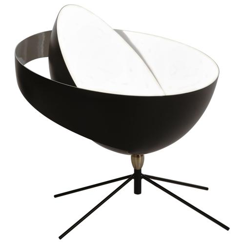 Mid-Century Modern Black Saturn Table Lamp in Aluminum, Brass and Steel by Serge Mouille For Sale - Image 10 of 10