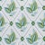 Contemporary Sample - Schumacher Basile Trellis Wallpaper in Leaf & Aqua For Sale - Image 3 of 5