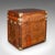 Metal 2 Late Vintage Campaign Luggage Cases, English, Leather, Nightstand, Bedside For Sale - Image 7 of 12