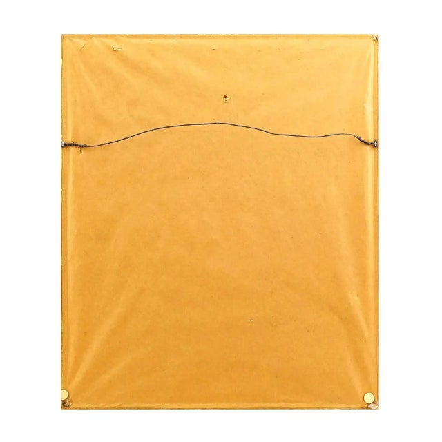 19th Century 19th Century Antique Indian Mughal Mixed Media Miniature Painting, Framed For Sale - Image 5 of 5