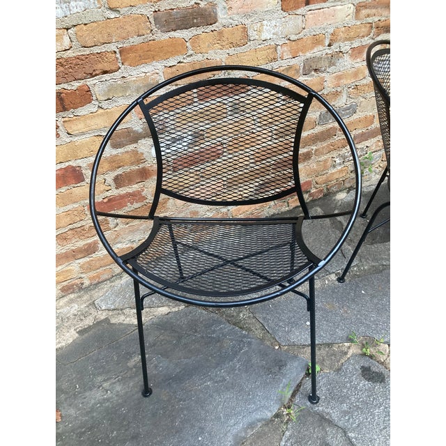 Maurizio Tempestini Tempestini Radar Hoop Chairs - A Pair, Restored For Sale - Image 4 of 6