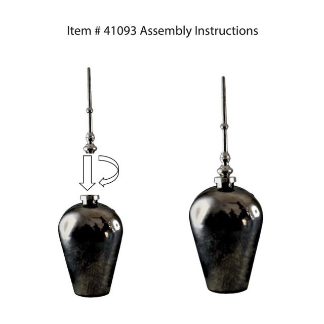 Venetia Ebony Glass Bottle with Aluminium Spired Lid - Short For Sale - Image 11 of 11
